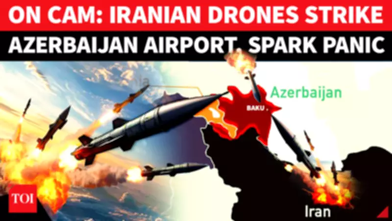 Iranian Drone Strike Hits Azerbaijan Airport, Injures Two; Baku Summons Envoy