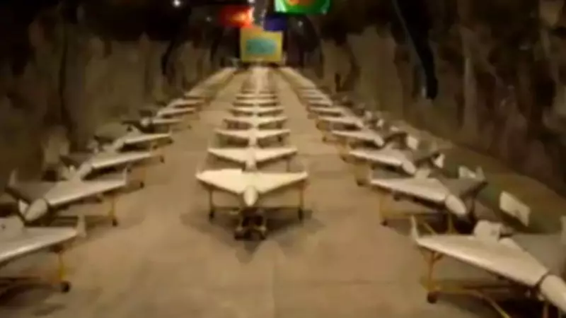 Iranian Media Unveils Underground Arsenal: Drones, Rockets, and UAVs on Display