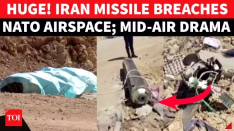 Iranian Missile Breaches NATO Airspace, Turkey Activates Defenses in Tense Interception