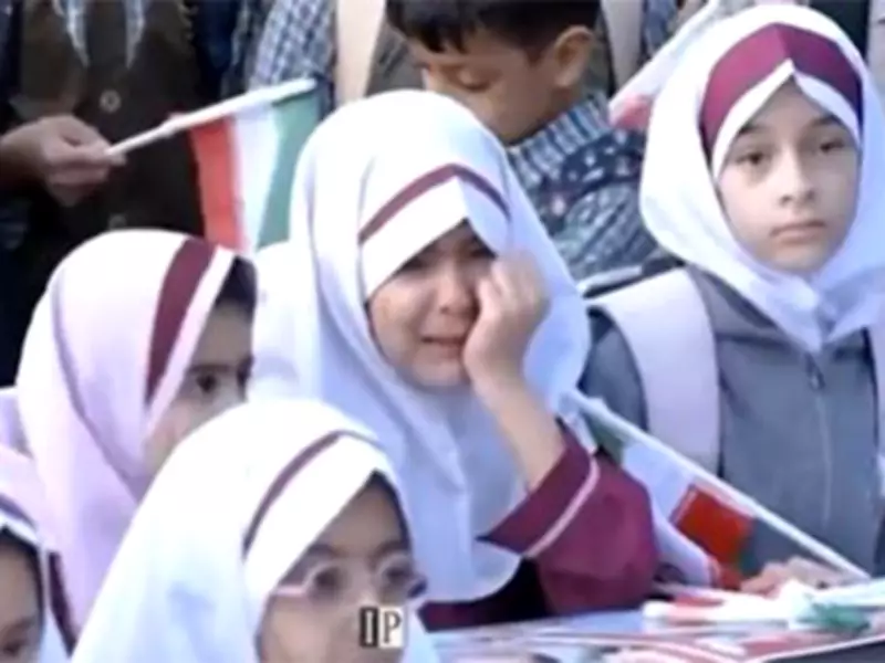 Iranian Students Protest at UN Office Over US-Israel Attack on Elementary School