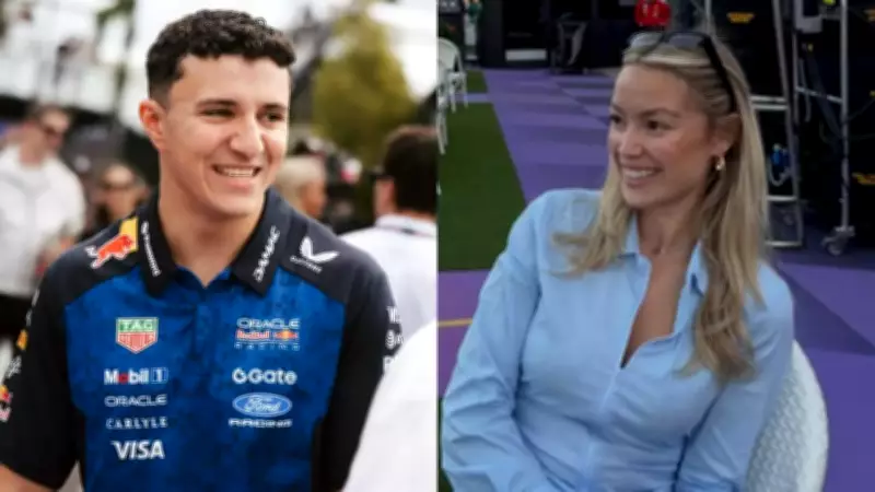 Isack Hadjar's Red Bull Debut Marred by Crash, Girlfriend Lauren Fitzsimmons Cheers Him On