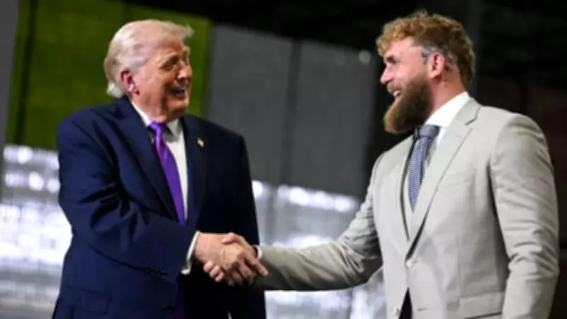 Jake Paul's Sweaty Suit Steals Spotlight at Trump Rally in Kentucky