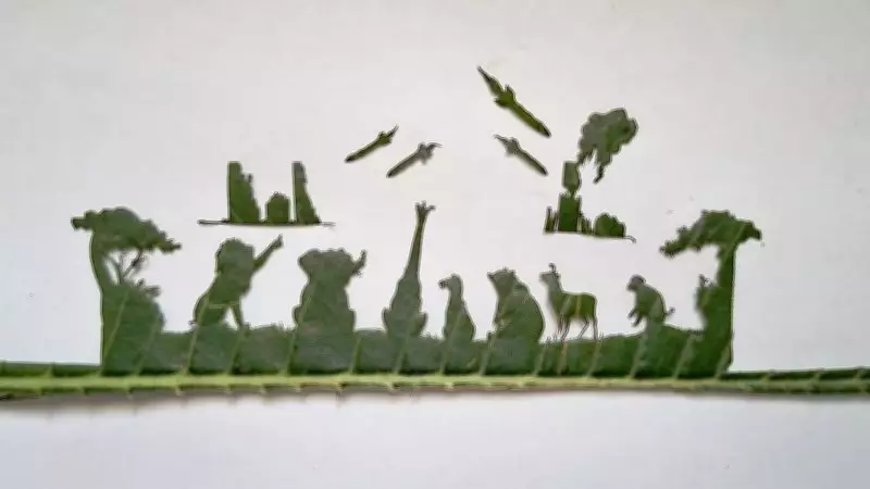 Jalandhar Artist Varun Tandon Uses Leaf and Flour Art to Spotlight Social Issues