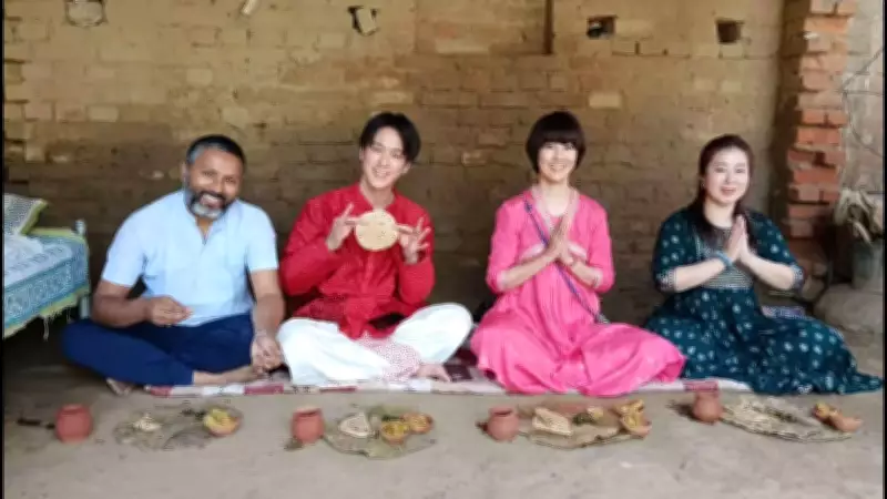 Japanese Artists Celebrate Holi in Bihar Village, Promoting Rural Tourism