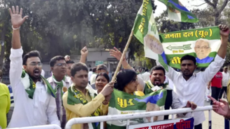 JD(U) Members Rally for Nitish Kumar as Bihar CM Amid Rajya Sabha Speculations