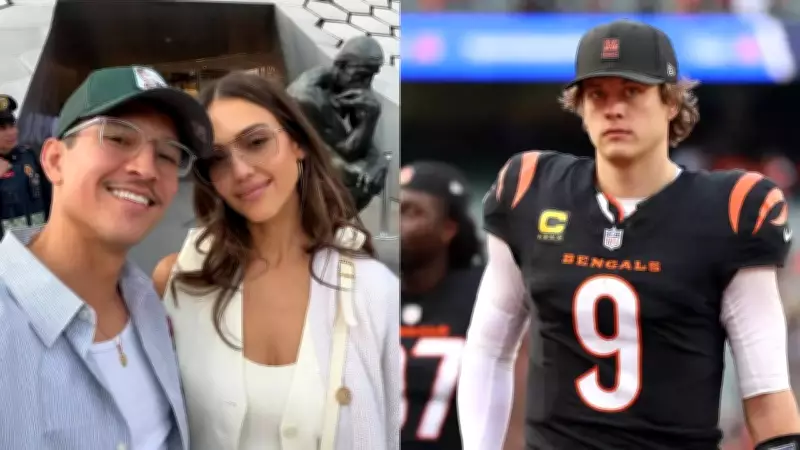 Joe Burrow and Jessica Alba Casino Photo Sparks False Romance Rumors Online