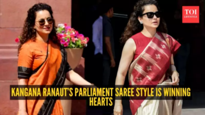 Kangana Ranaut's Saree Style in Parliament: A Tribute to Indian Weavers