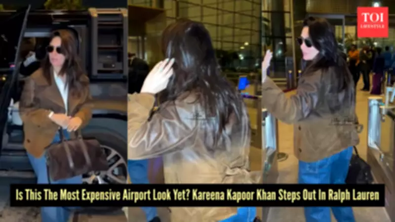 Kareena Kapoor Khan Masters Airport Chic with Luxury Denim & Ralph Lauren
