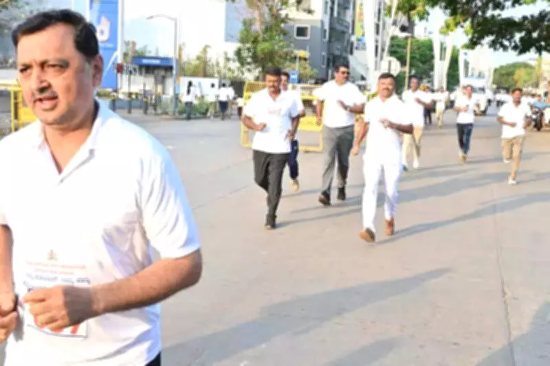 Karnataka Launches Police Marathon to Combat Drugs, Promote Fitness