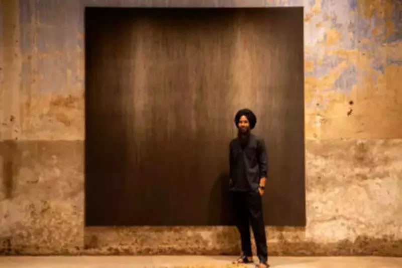 Kochi Art Installation Explores Punjab's Farming Crisis Through Film and Soot-Stained Art