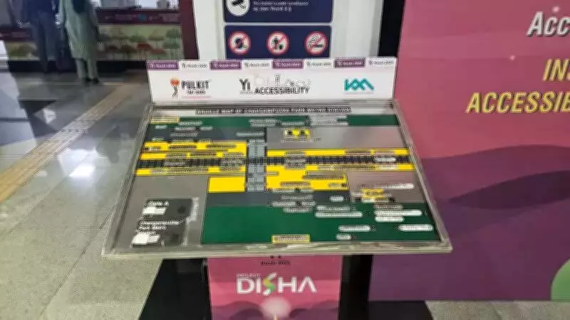 Kochi Metro Enhances Accessibility with Braille Maps and Handrail Guides for Visually Impaired