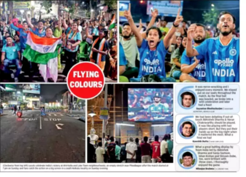 Kolkata Erupts in Joy as India Clinches T20 World Cup Title in Ahmedabad