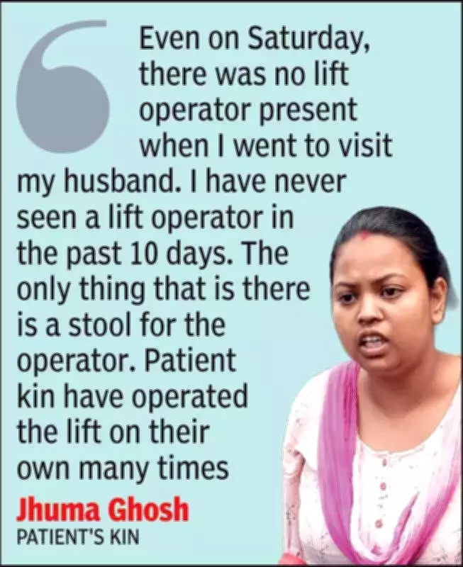 Kolkata Hospital Lift Tragedy Sparks Fear, Patients Shun Elevators After Fatal Malfunction