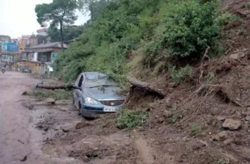 Kullu Administration Evacuates Six Houses Amid Landslide Threat After Heavy Rains