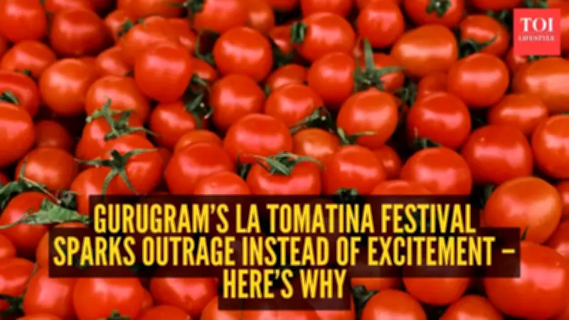 La Tomatina Festival in Gurugram Sparks Safety and Food Wastage Debate