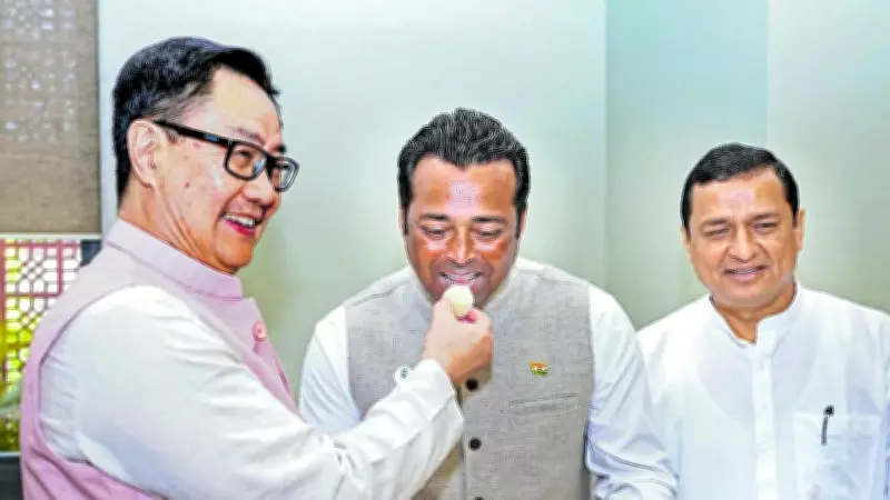 Leander Paes Swaps Tennis Racket for Politics, Joins BJP Ahead of Elections