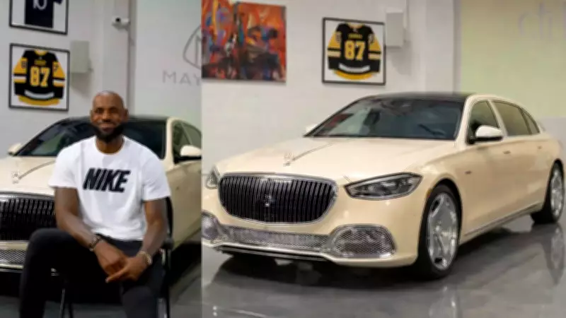 LeBron James Unveils Custom Mercedes-Maybach S-Class with Unique Ivory Exterior
