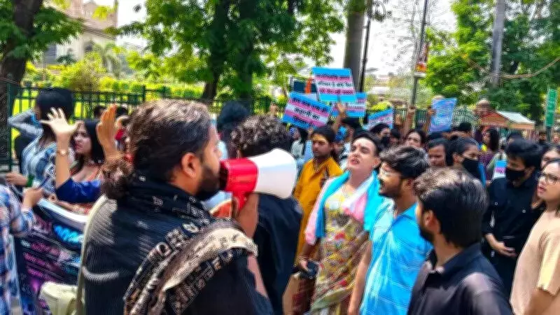 LGBTQIA+ Community Protests Transgender Rights Amendment Bill in Lucknow