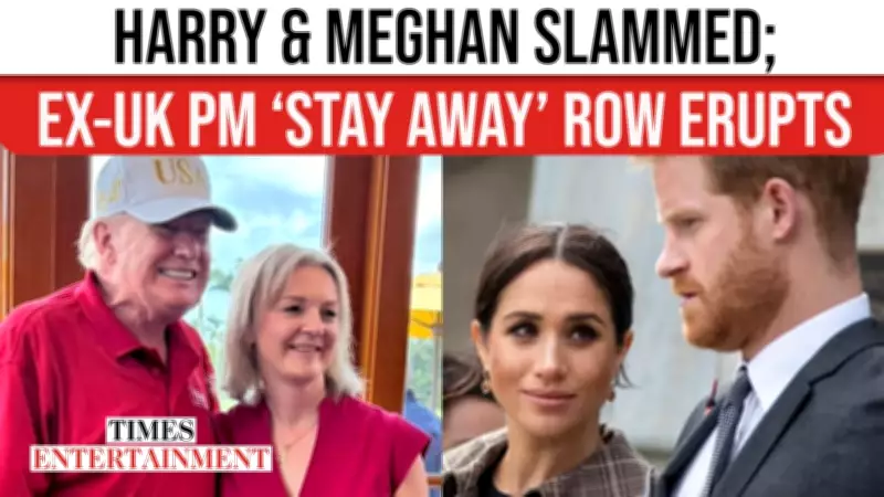 Liz Truss Tells Harry and Meghan to 'Stay in California' Amid Royal Return Speculation