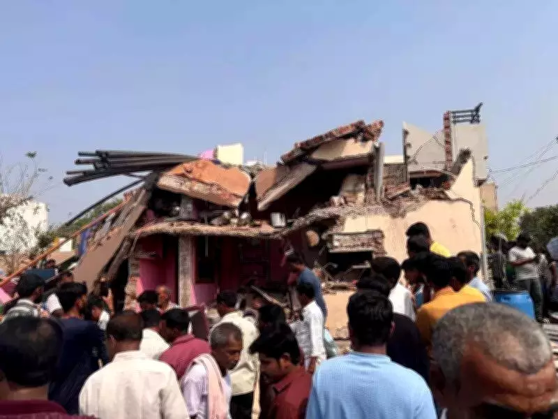 LPG Cylinder Explosion in Ballari Village Injures Three, Destroys Home