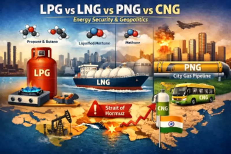 LPG vs LNG vs PNG vs CNG: Composition, Uses, Cost, and Energy Security