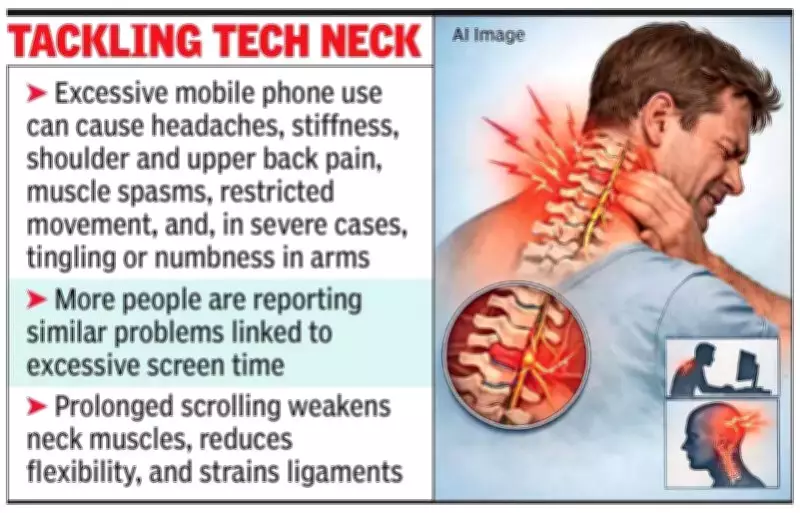 Lucknow Man's Phone Addiction Leads to 'Text Neck' Diagnosis at KGMU