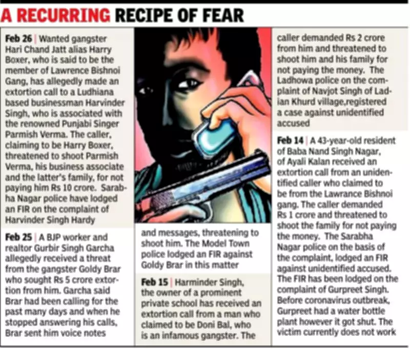 Ludhiana Businessmen Face Extortion Threats from Gangsters and Impersonators