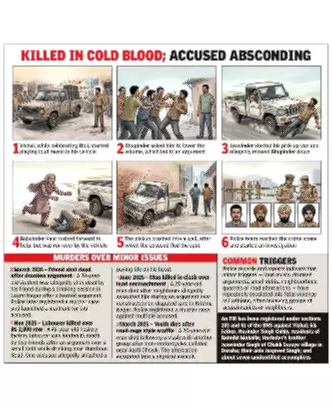 Ludhiana Double Murder: Neighbour Runs Over Two After Holi Music Dispute