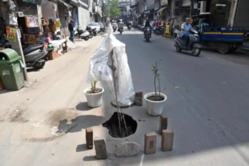 Ludhiana Road Cave-In Near School Sparks Urgent Safety Concerns