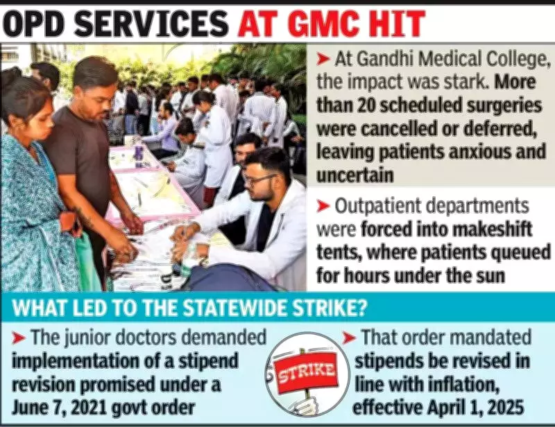 Madhya Pradesh Healthcare Crippled as 8,000 Junior Doctors Strike Over Stipend Delays