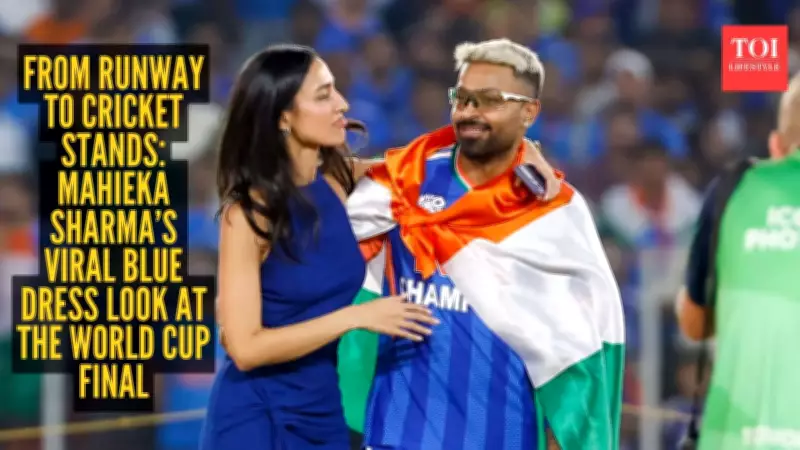 Mahieka Sharma's 'Bleed Blue' Look Steals Spotlight at T20 World Cup Final