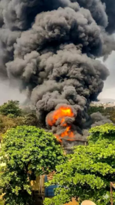 Major Fire at Vizag Scrap Shop Contained, Averts Potential Disaster