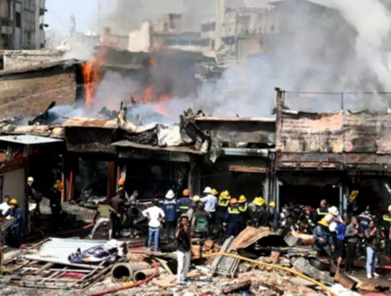 Major Fire Engulfs 30+ Shops in Ahmedabad's Panchkuva, No Casualties Reported