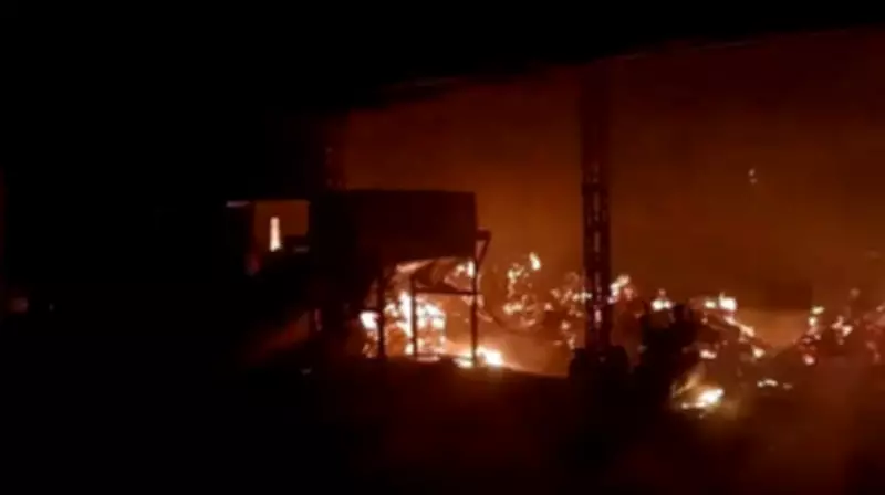 Major Fire Engulfs Kanpur Incense Stick Factory, Workers Escape Unharmed