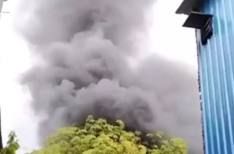 Major Fire Erupts at Kanpur Tannery, Workers Flee for Safety