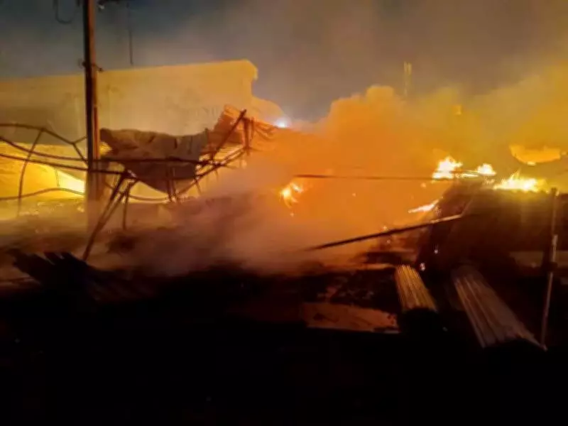 Major Fire Guts 22 Furniture Shops in Hyderabad's Pragathi Nagar, No Casualties