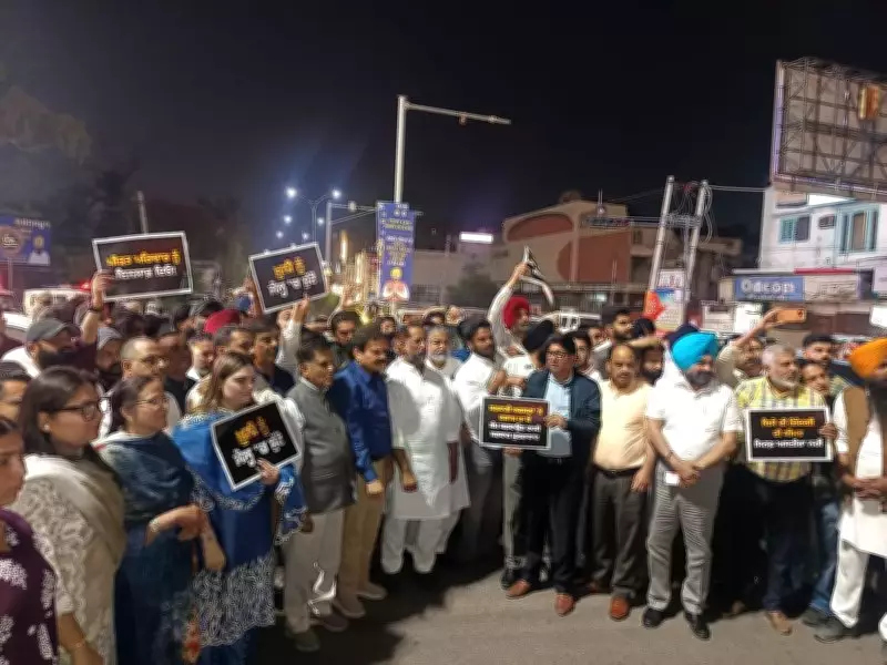Major Political Parties Stage Protests in Amritsar Over Randhawa Suicide Case