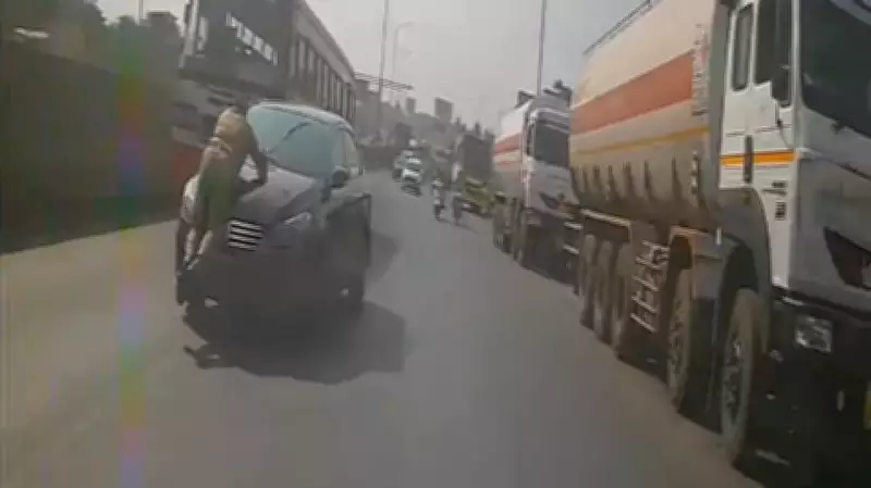 Man Smuggling Liquor and Gutkha Hits Cop, Drives with Officer on Bonnet for 4 km