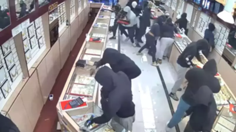 Masked Crew's 70-Second Heist Strips California Jewelry Store of $1.7M in Gold and Diamonds