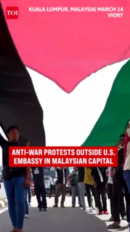 Massive Anti-War Protests Erupt Outside U.S. Embassy in Kuala Lumpur Over Iran Conflict