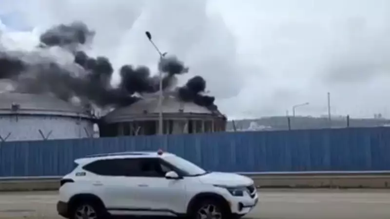 Massive Blaze Erupts at Israeli Oil Refinery in Haifa Following Missile Barrage