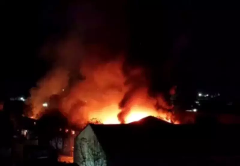 Massive Fire Destroys 11.5 Lakh KG Groundnuts at FCI Warehouse in Bikaner