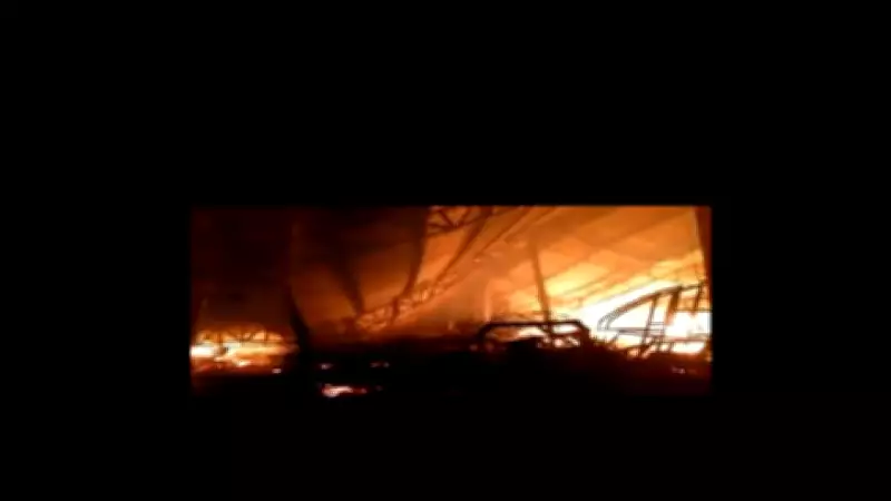 Massive Fire Engulfs Noida Factory Near Harola Sector 4, Workers Trapped in Rescue Operation