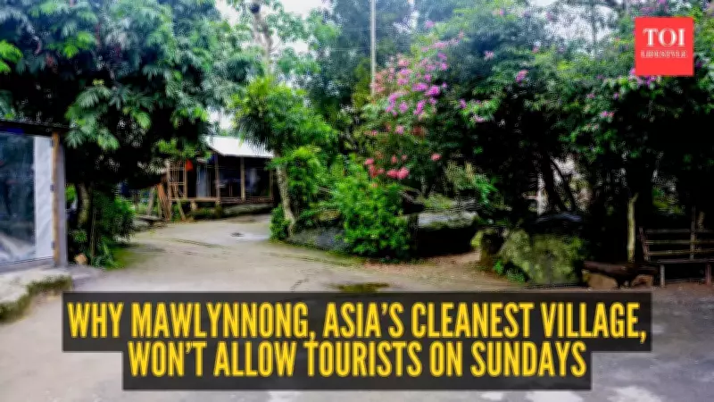 Mawlynnong Village Bans Sunday Tourism to Preserve Local Life and Culture