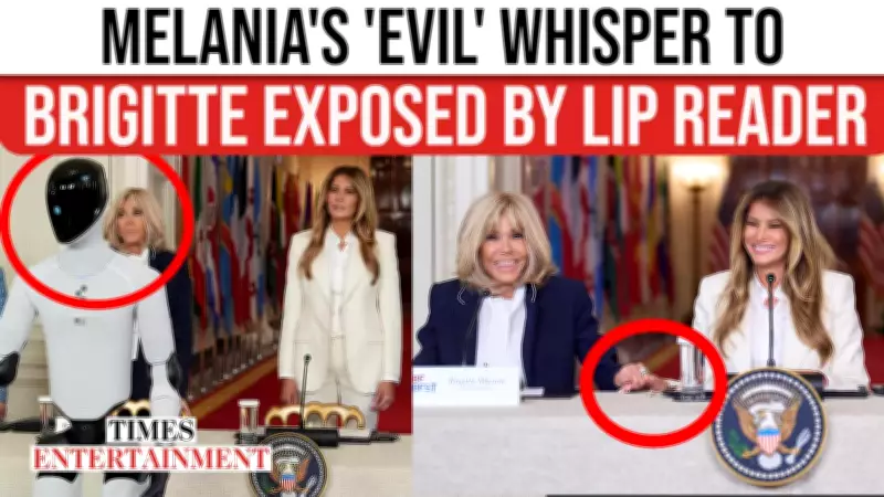 Melania Trump's 'Evil' Remark to Brigitte Macron at Robot Demo Goes Viral