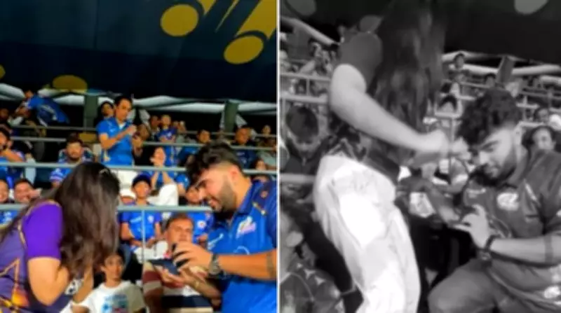MI Fan's Proposal to KKR Girlfriend Hits Snag as Ring Goes Missing