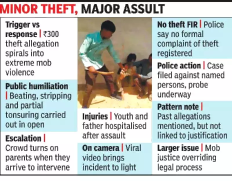 Mob Brutally Assaults Youth Accused of Petty Theft in Chhattisgarh Village