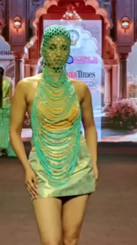 Model Captivates Audience at Calcutta Times Fashion Week Runway Show