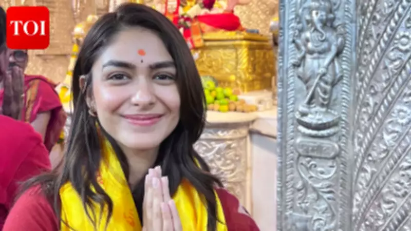 Mrunal Thakur Seeks Blessings at Pune Temple for Upcoming Film Dacoit