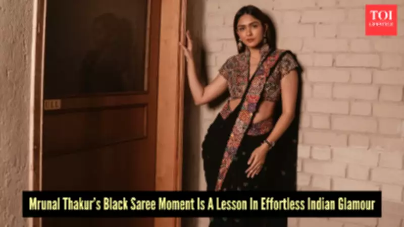 Mrunal Thakur's Black Saree: A Timeless Fashion Statement Defying Trends